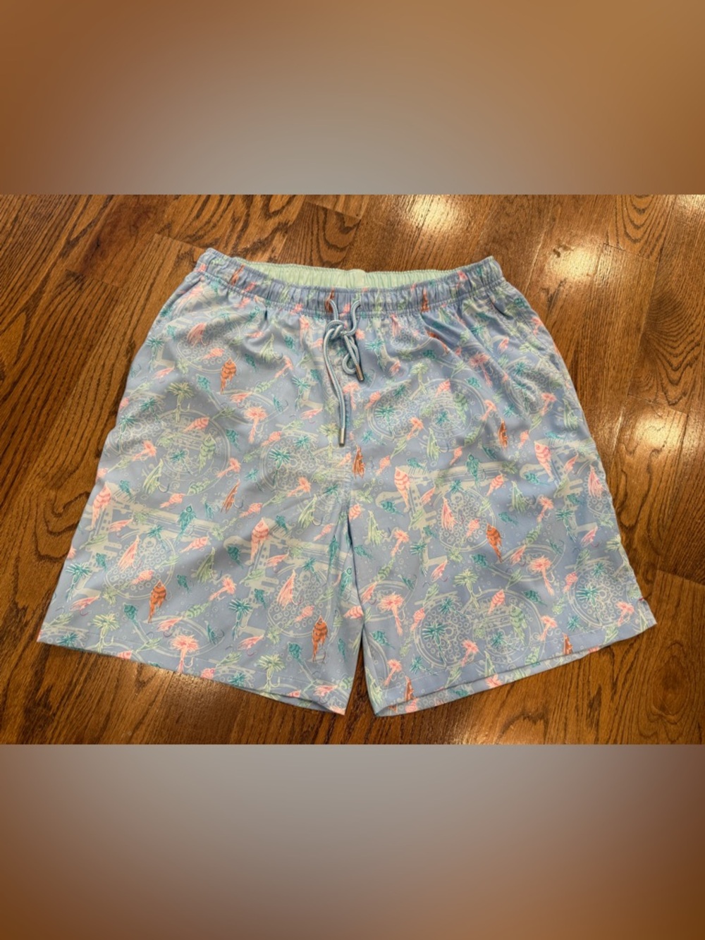 Peter Millar Shorts Mens XL Seaside Collection Stretch Swim Shorts Trunks Lined